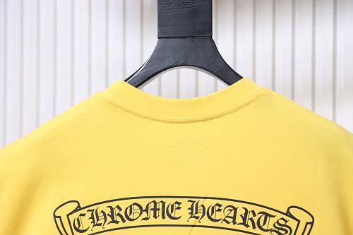 Chrome Hearts Colorful Cross Print T-Shirt Yellow