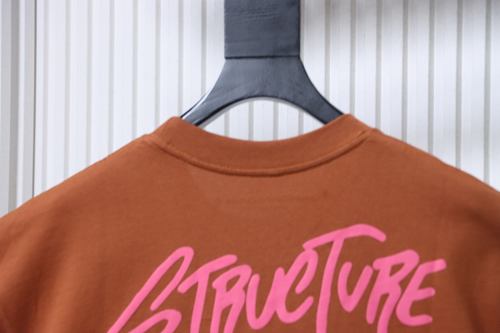 Chrome Hearts Graffiti Print T-Shirt Brown