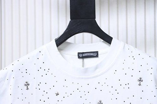 Chrome Hearts Metal Cross Rhinestone T-Shirt