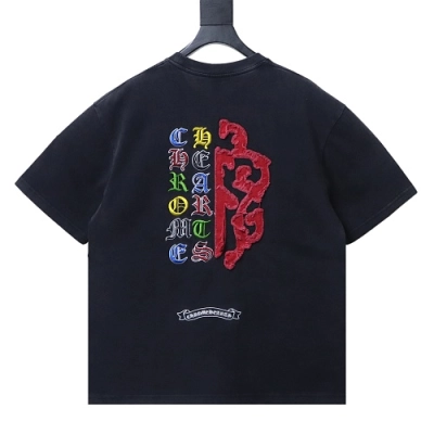 Chrome Hearts Patch-Embroidered T-Shirt Black 01