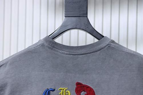 Chrome Hearts Patch-Embroidered T-Shirt Gray