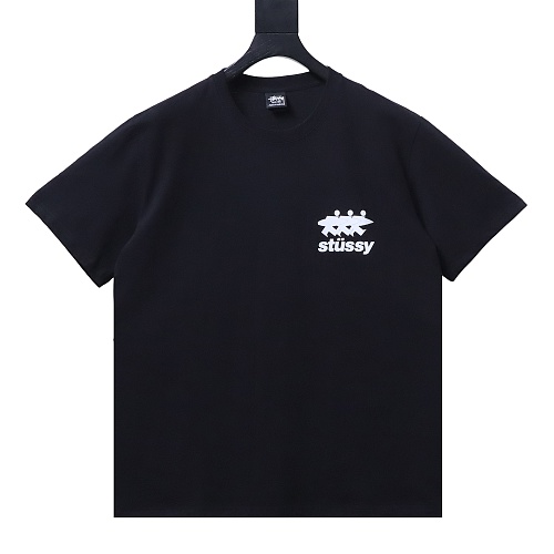 Stussy "Three Little Rascals" Print T-shirt Black