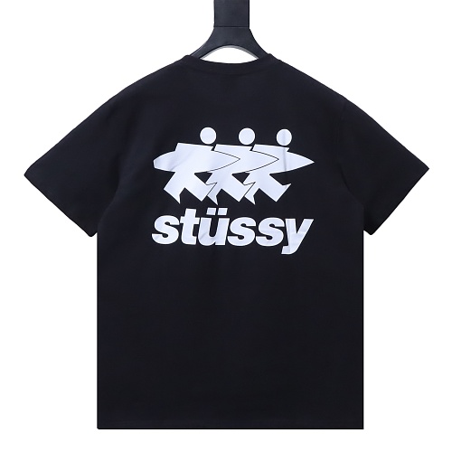 Stussy "Three Little Rascals" Print T-shirt Black
