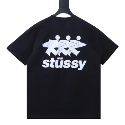 Stussy "Three Little Rascals" Print T-shirt Black 01