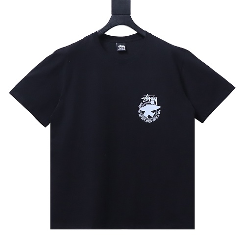 Stussy Portrait & Peace Print T-Shirt Black