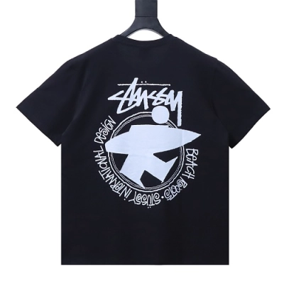 Stussy Portrait & Peace Print T-Shirt Black 01