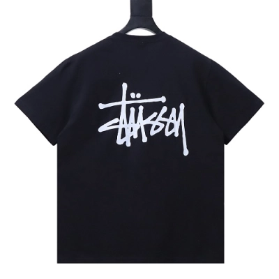 Stussy Tokyo-Exclusive Signature Letter Print T-Shirt Black 01