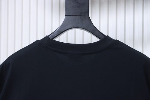 Balenciaga HBO Collaboration Embroidered Rose Bottle T-Shirt Black