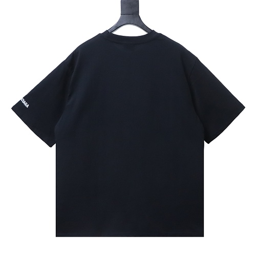 Balenciaga HBO Collaboration Embroidered Rose Bottle T-Shirt Black
