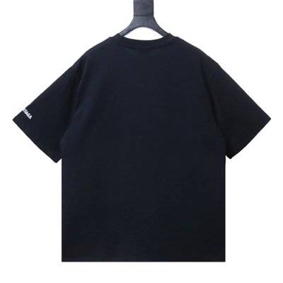Balenciaga HBO Collaboration Embroidered Rose Bottle T-Shirt Black 02