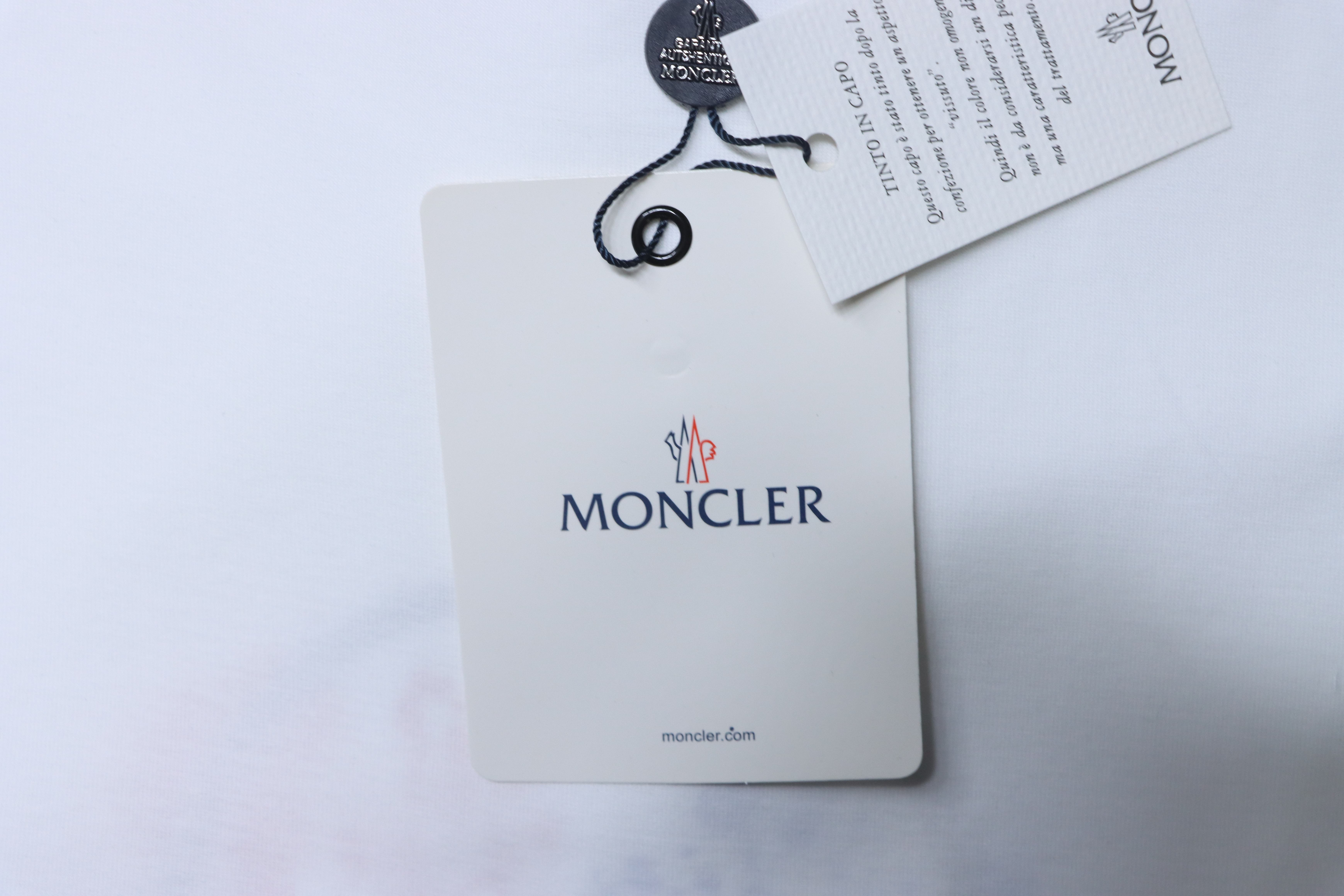 Moncler Colorful Paint-Splatter Logo T-Shirt White