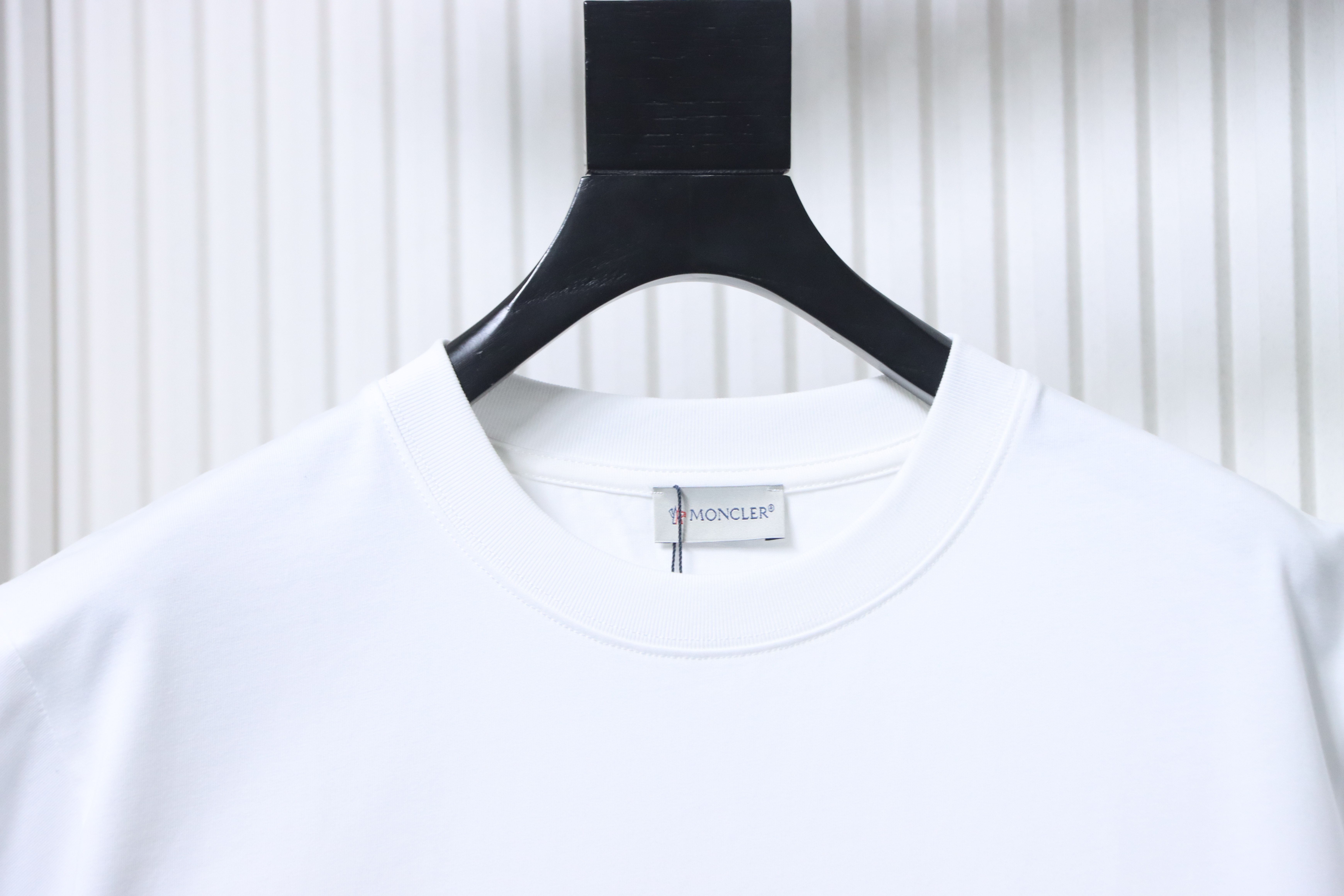 Moncler Colorful Paint-Splatter Logo T-Shirt White