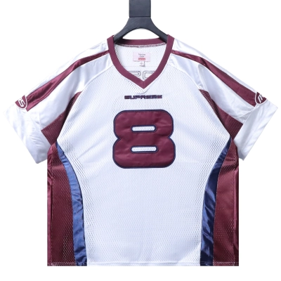 Supreme x Martine Rose Mesh American Style Short Sleeve Football Jersey White 01