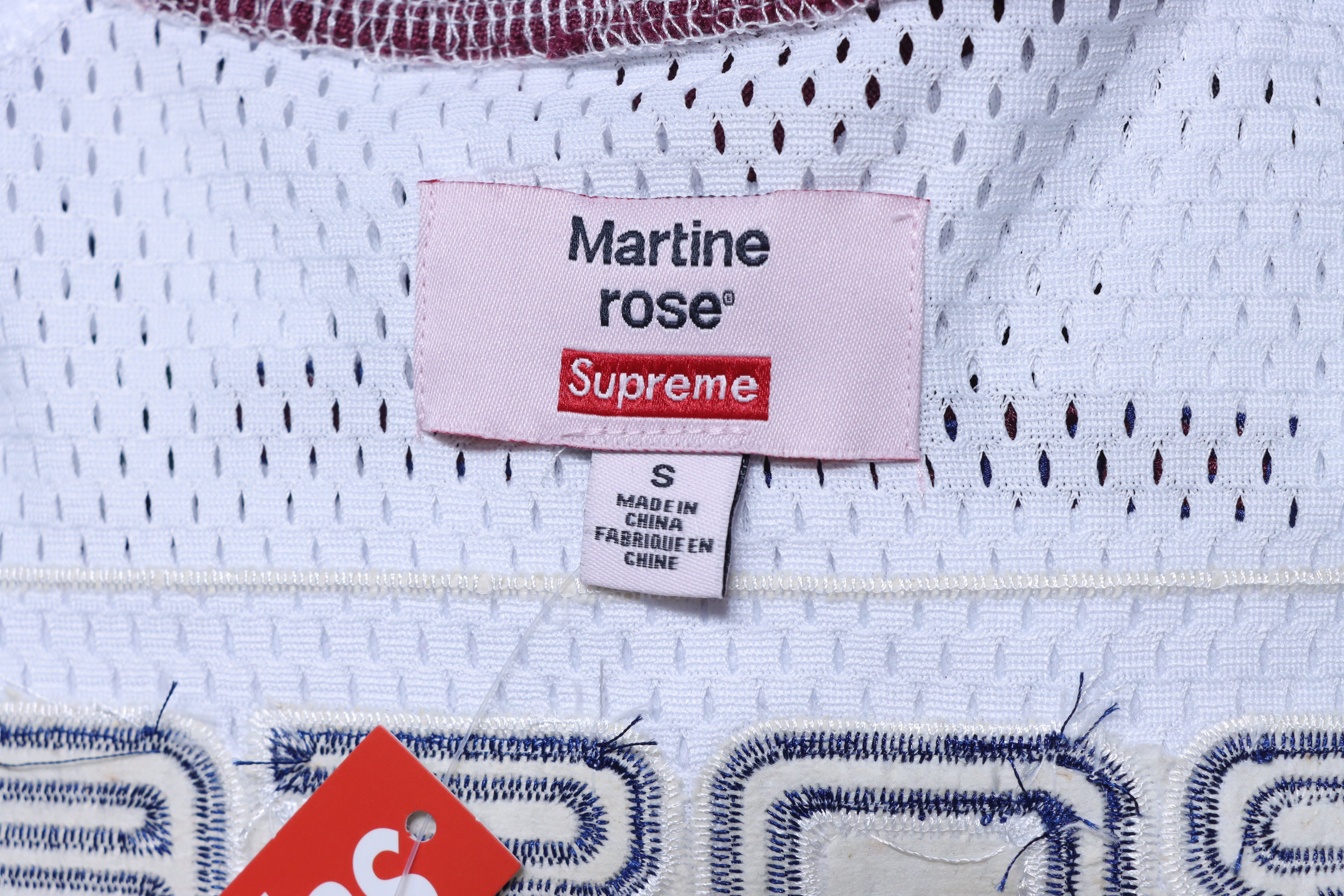 Supreme x Martine Rose Mesh American Style Short Sleeve Football Jersey White