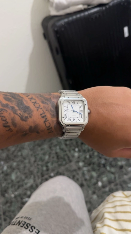 Cartier Santos De Cartier Medium Medium White WSSA0029 review Rookie