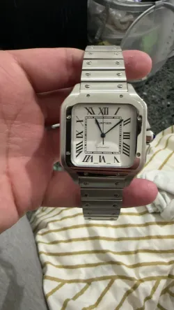 Cartier Santos De Cartier Medium Medium White WSSA0029 review Rookie 02