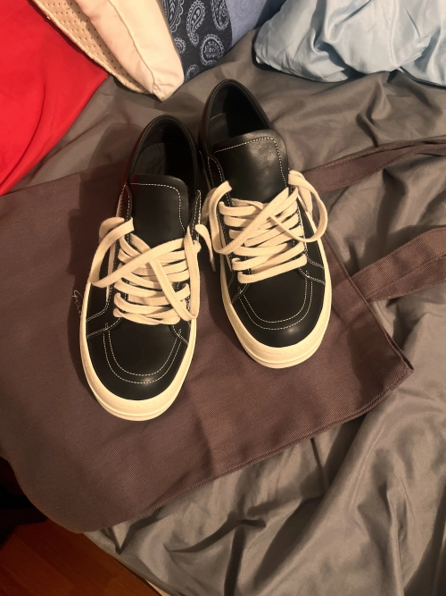 Rick Owens Strobe Vintage Low 'Black Milk' RU01C4897 LPOLVS-911 review 