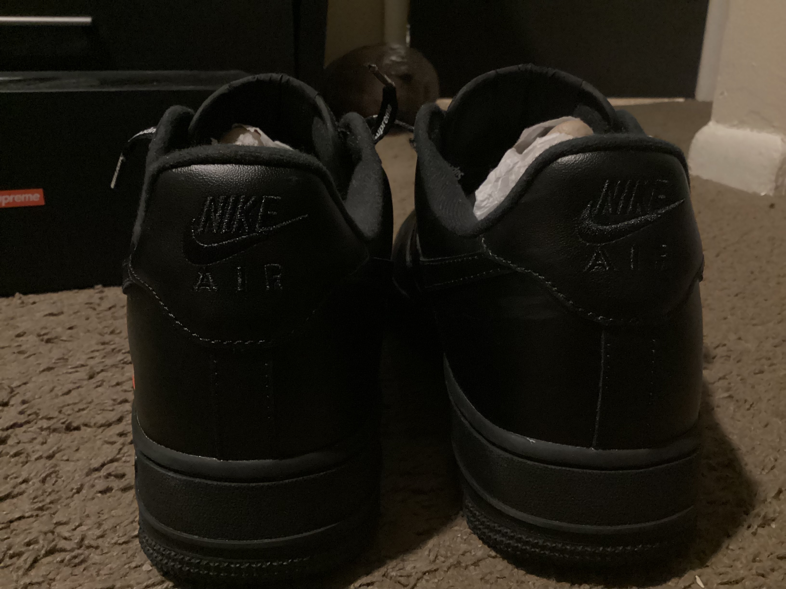Nike Air Force 1 Low Supreme Black CU9225-001 review Stendo 03