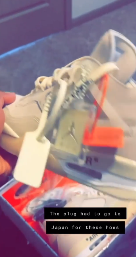 Air Jordan 4 Retro Off-White Sail CV9388-100 review Tavion James