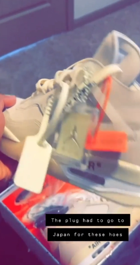 Air Jordan 4 Retro Off-White Sail CV9388-100 review 