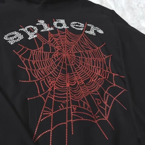 Sp5der OG Rhinestone Logo Hoodie Black review 