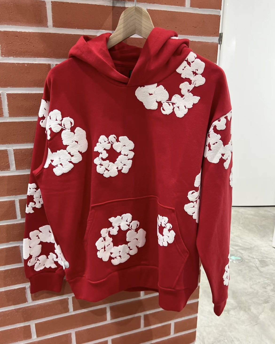 Denim Tears The Cotton Wreath Sweatshirt Royal Red review Tay Gilliam