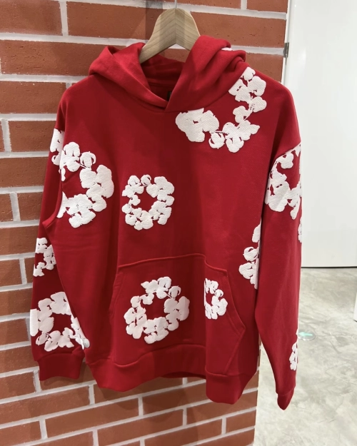 Denim Tears The Cotton Wreath Sweatshirt Royal Red review 