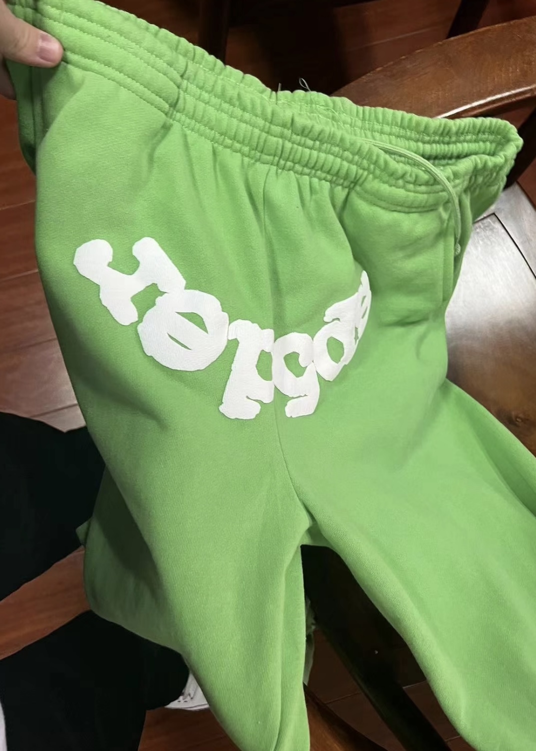 Sp5der Worldwide Sweatpant Green review Simion Hines