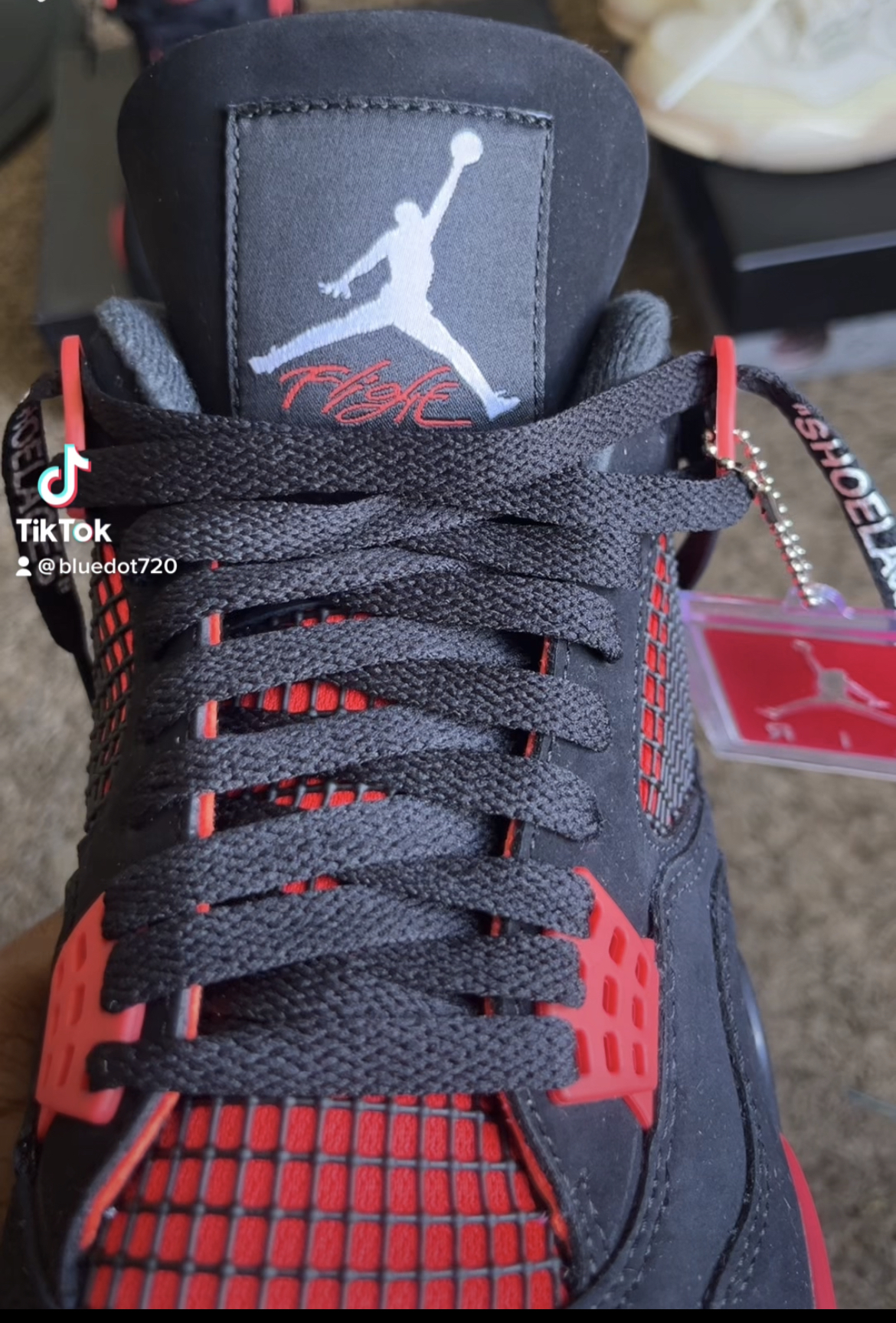 Air Jordan 4 Retro Red Thunder CT8527-016 review Blue Dot 02