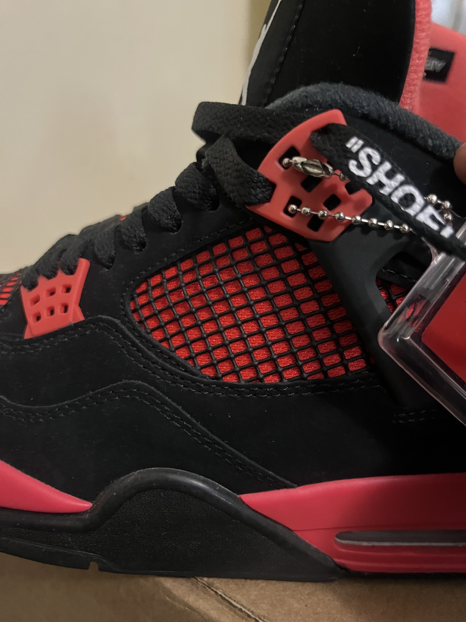 Air Jordan 4 Retro Red Thunder CT8527-016 review Blue Dot 01