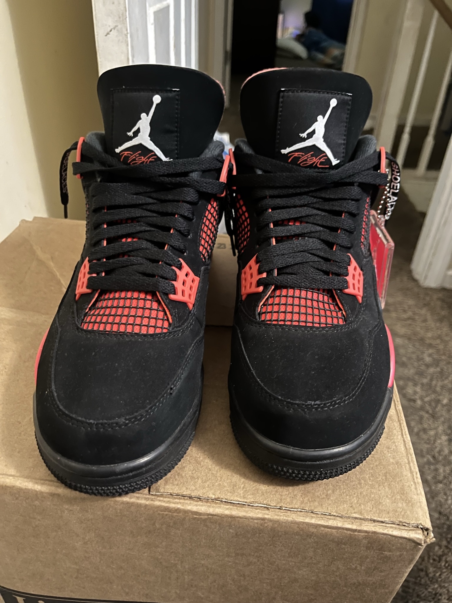Air Jordan 4 Retro Red Thunder CT8527-016 review Blue Dot 02