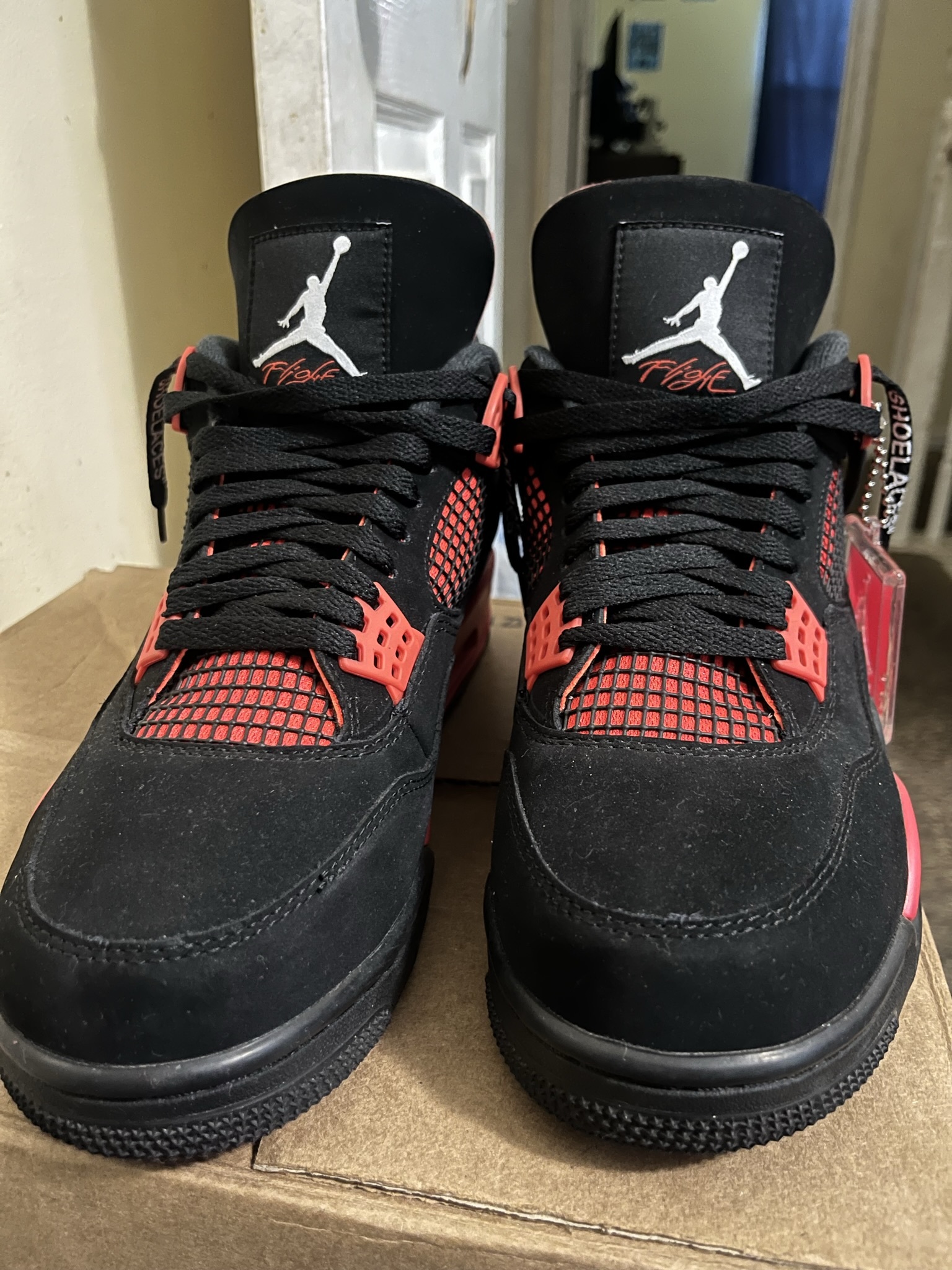 Air Jordan 4 Retro Red Thunder CT8527-016 review Blue Dot 04
