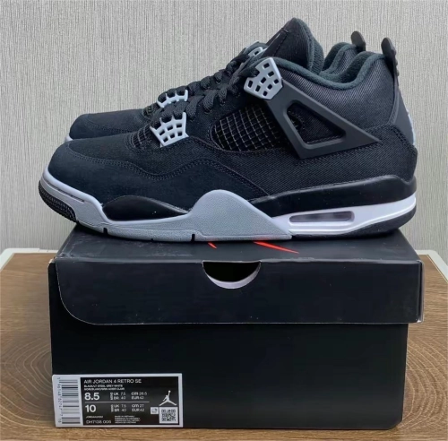 Air Jordan 4 Retro SE Black Canvas DH7138-006 review 