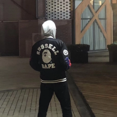 Bape x Russell College Varsity Jacket Black review 