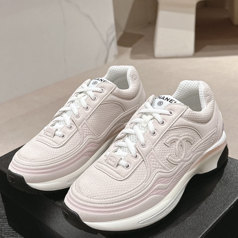 Chanel Fabric Laminated Low Top Sneakers Pink G45077 B16748 NY270 review Giovanni Sataille