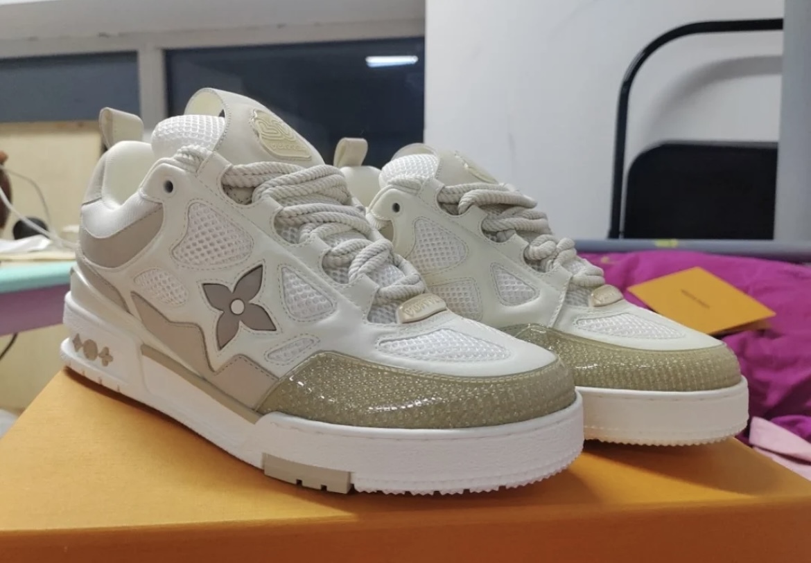 Louis Vuitton LV Skate Sneaker Beige White 1AARQH review Justin Benitez