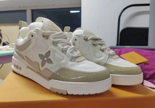 Louis Vuitton LV Skate Sneaker Beige White 1AARQH review 