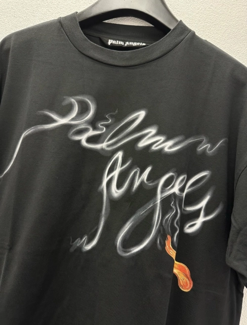 Palm Angels Foggy PA T-Shirt Black  review 