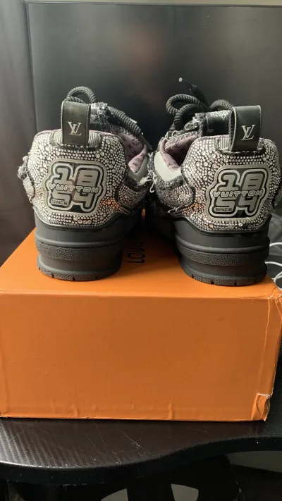 Louis Vuitton LV Skate Trainer Black Swarovski Monogran 1ABMHV review Doniie56 on ig 02