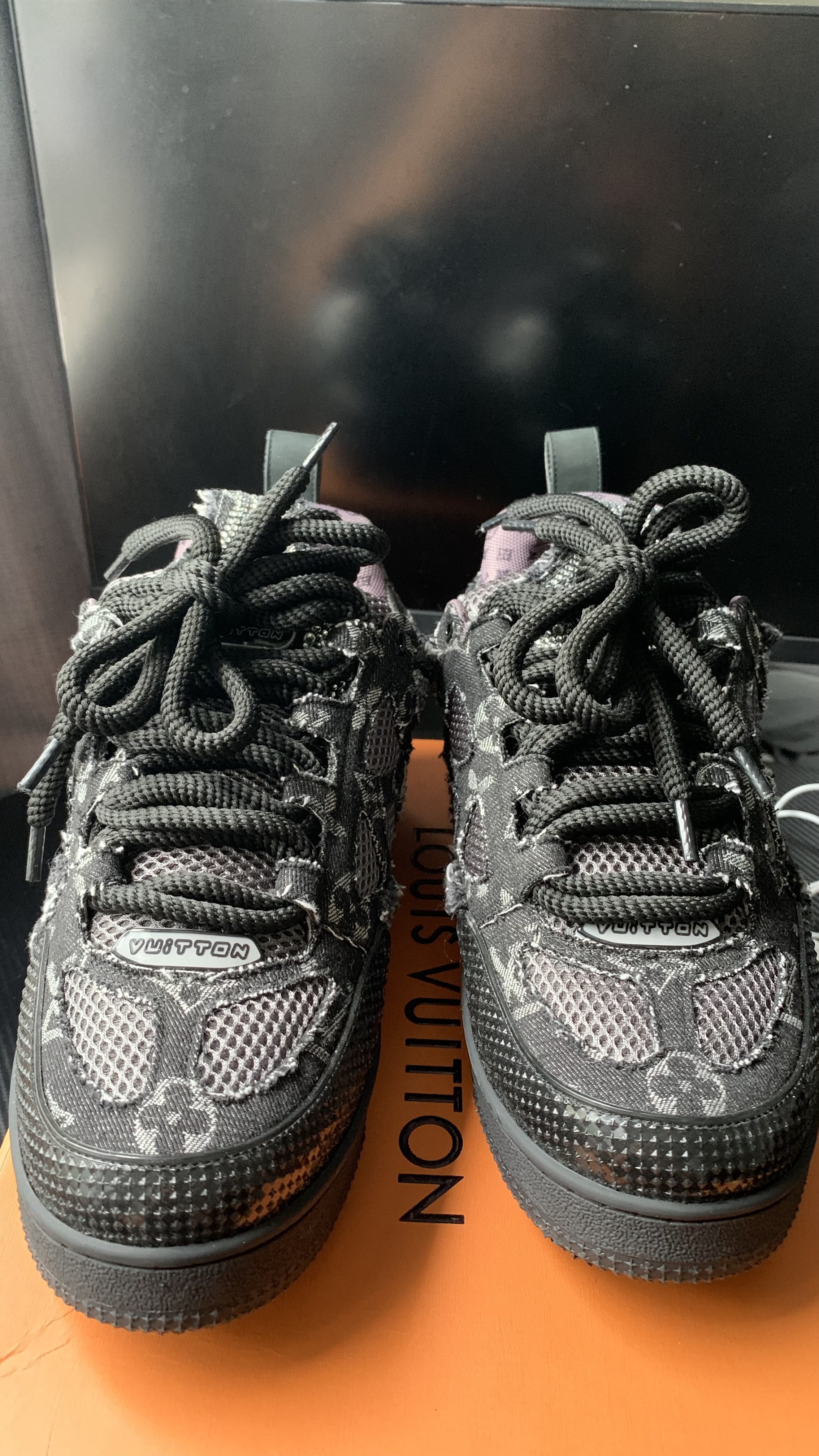 Louis Vuitton LV Skate Trainer Black Swarovski Monogran 1ABMHV review Doniie56 on ig 07