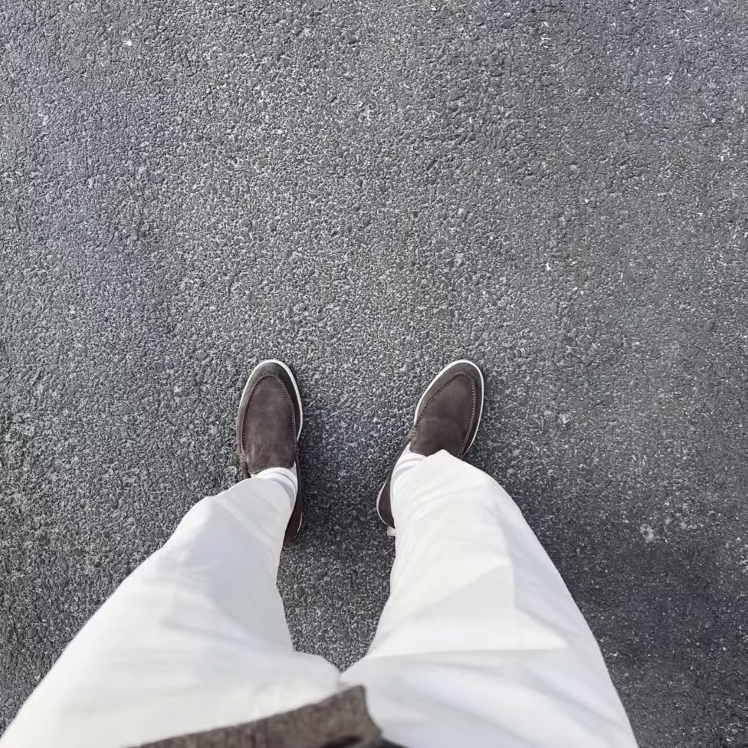 Loro Piana Bean Shoes In Red Brown review Adrian Espinoza