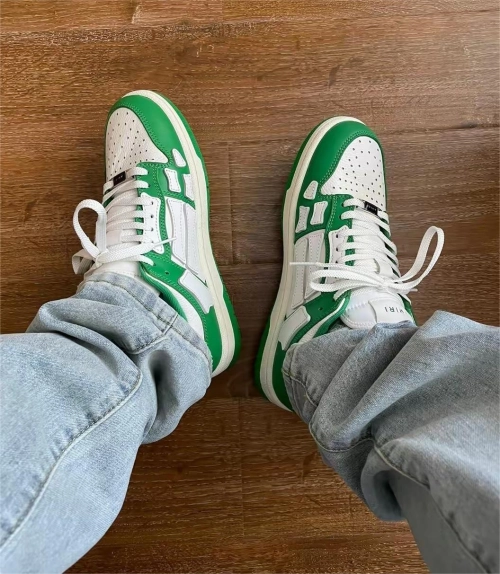 Amiri Skel Top low Top Sneakers White Green  review 