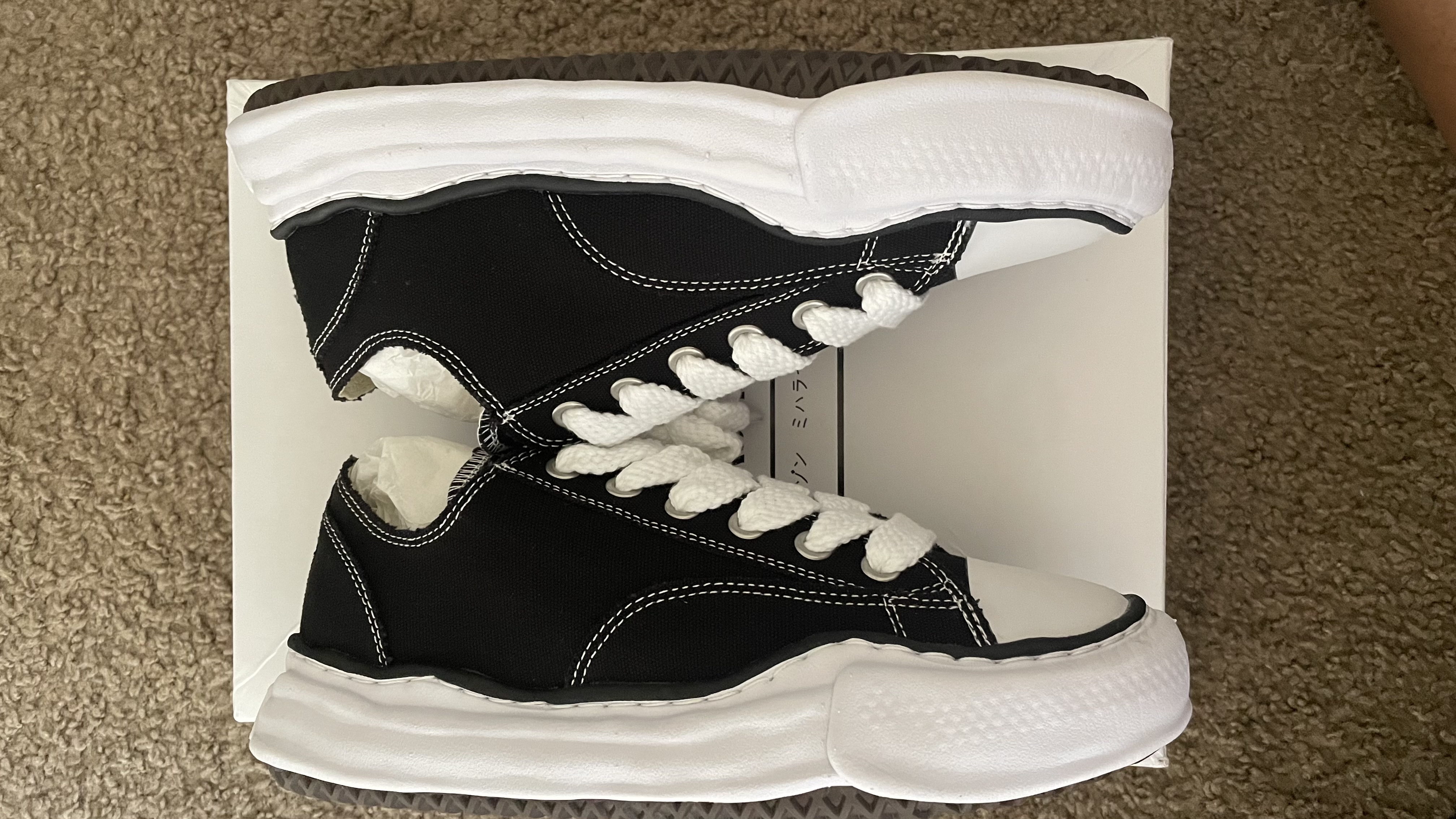 Mihara Yasuhiro Hank OG Sole Canvas Low Black And White NO.777 review kokeezy 02