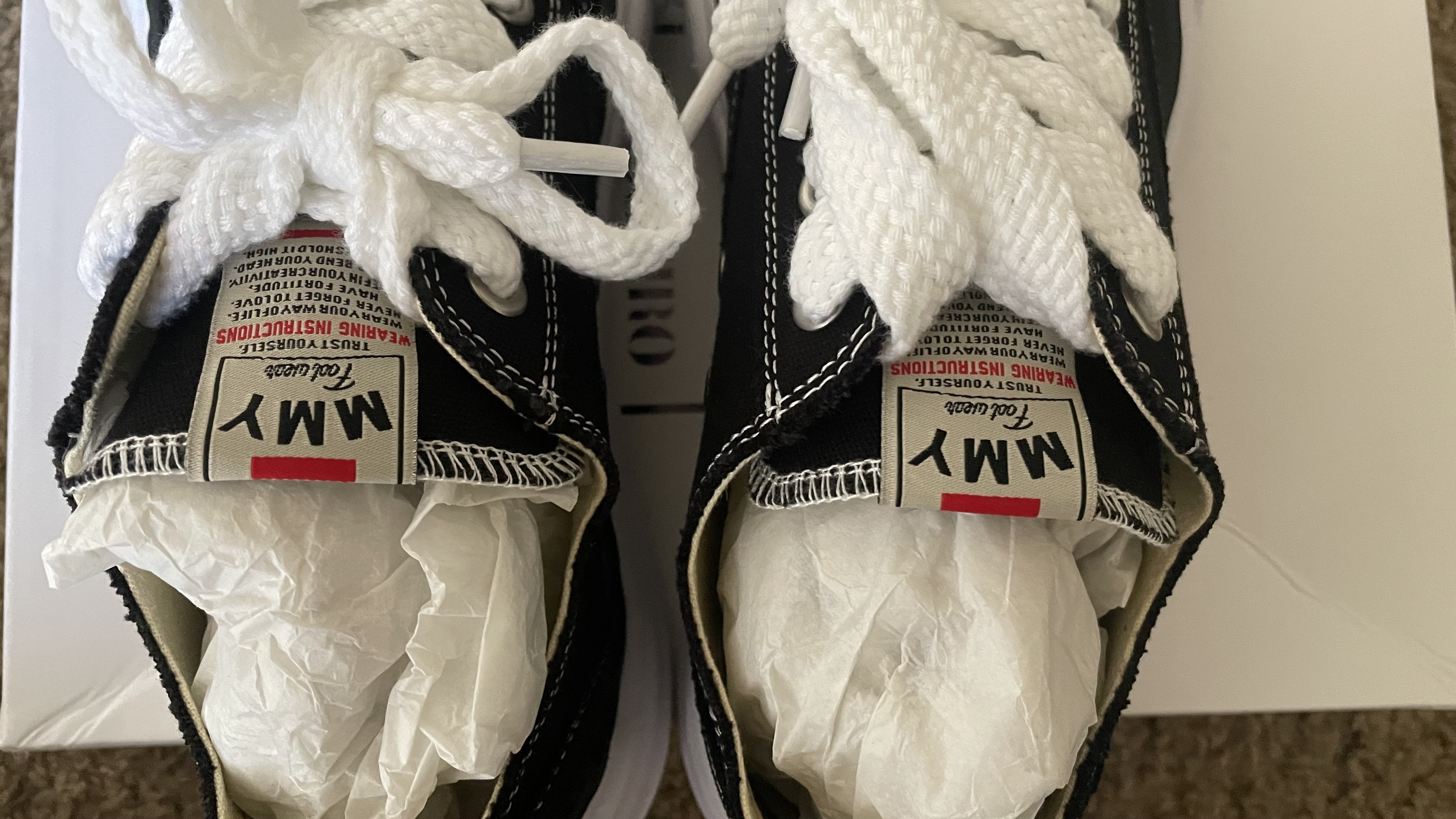 Mihara Yasuhiro Hank OG Sole Canvas Low Black And White NO.777 review kokeezy 03