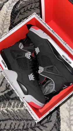 Air Jordan 4 Retro Bred 308497-060 review Js 01