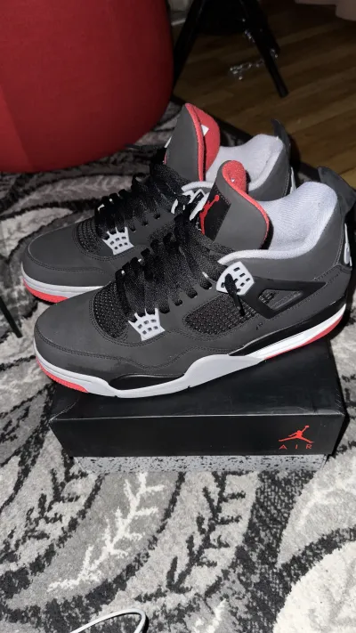 Air Jordan 4 Retro Bred 308497-060 review Js 02