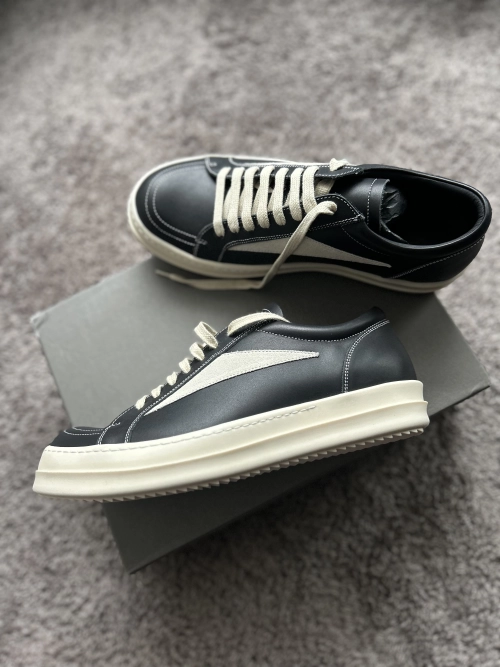 Rick Owens Strobe Vintage Low Black Suede RU01C4897-LVSLPO-911/RU02C7897-LVSLPO-911 review 