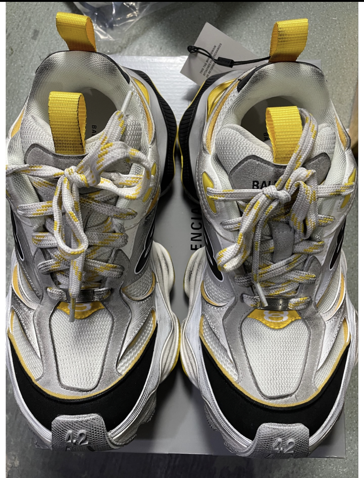 Balenciaga Cargo Grey Black Yellow 784339W2MV11170 review 1