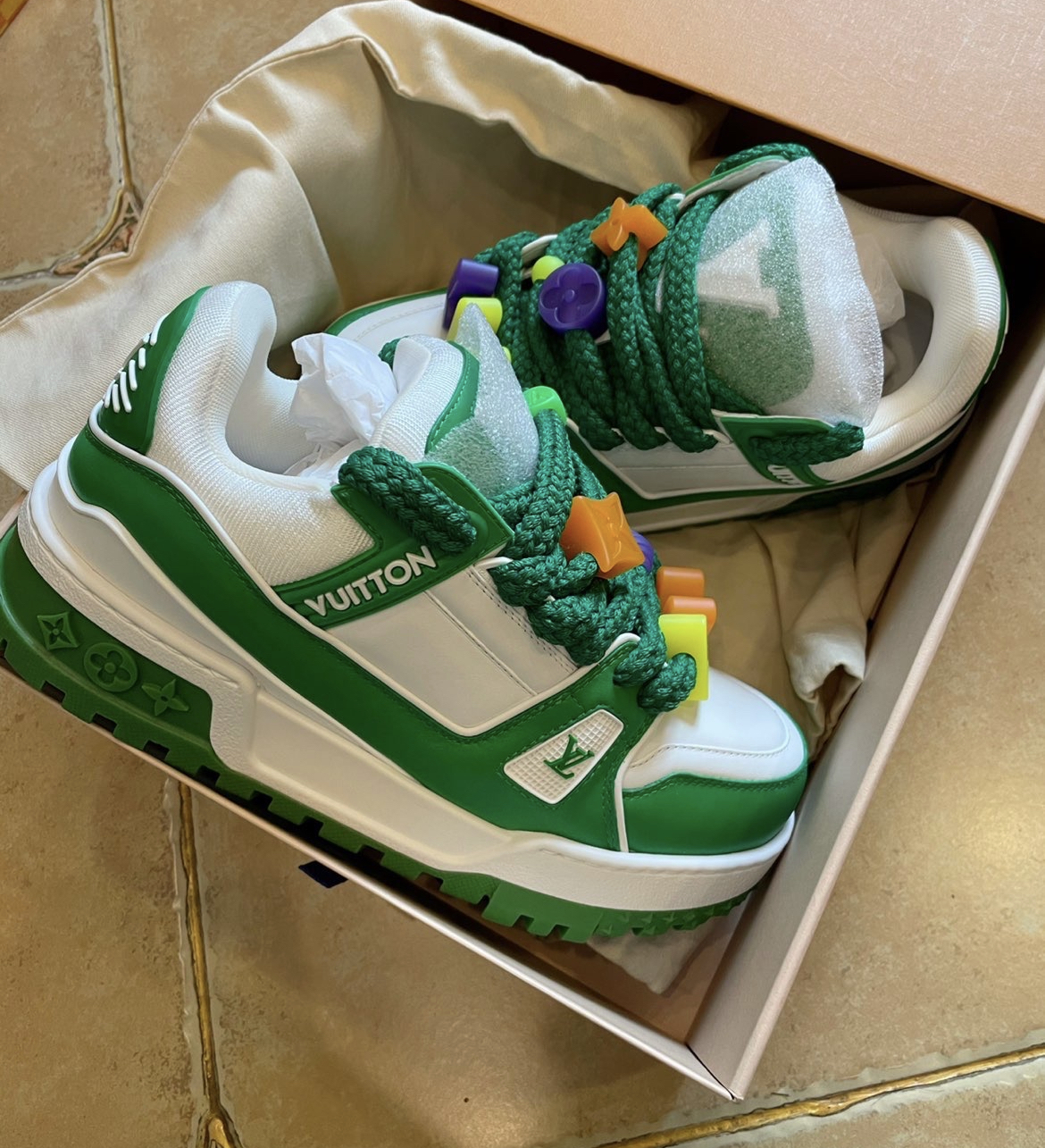 Louis Vuitton Trainer Maxi Green 1AB8SC/1AB8SI review Dave Alexis 01