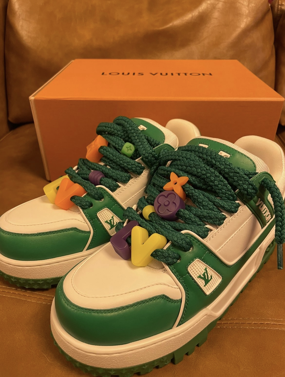 Louis Vuitton Trainer Maxi Green 1AB8SC/1AB8SI review Tahj bailey 00